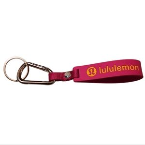Lululemon Raspberry Coulis/Mango Dream Silicone Keychain